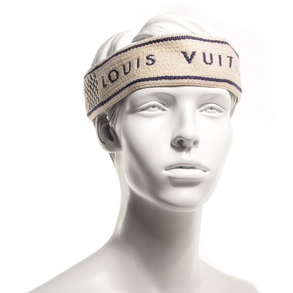 Authentic - 'Louis Vuitton' - Headband (Damier Azur) (2006) - Picture 1 of 7